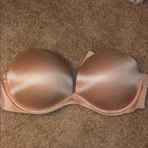 Strapless bra, push up, wire